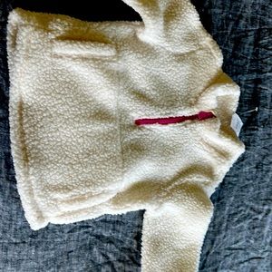 Baby Gap girls 18-24 months white fleece jacket NWT